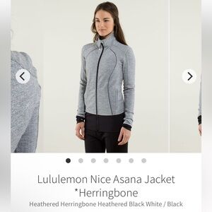 Lululemon Nice Asana Jacket *Herringbone Size 4